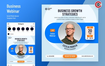 Social Media Banner for Business Webinar - 00218