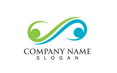 Infinity Line Logo Et Symbole Vector Design V8
