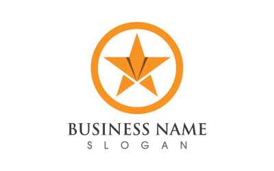 Hvězdný úspěch Vector Logo Design Vector V5