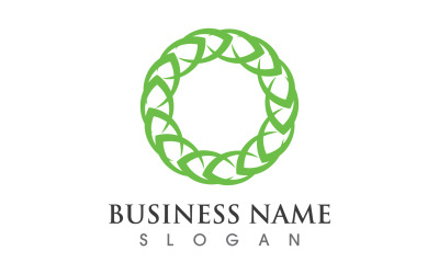Leaf Green Decoration Flower Symbol Logo V7