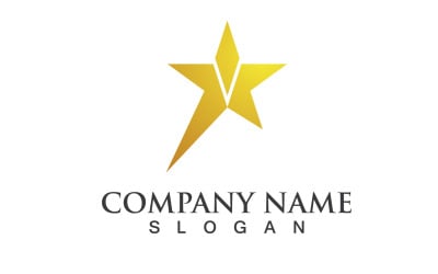 Логотип Star Success Symbol Vector Design V4