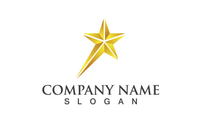 Symbole de succès étoile logo Vector Design V3