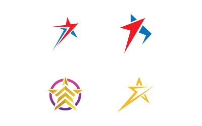 Symbole de succès étoile logo Vector Design V5