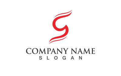 S-Buchstabe Initial Business Logo Vector Design V2
