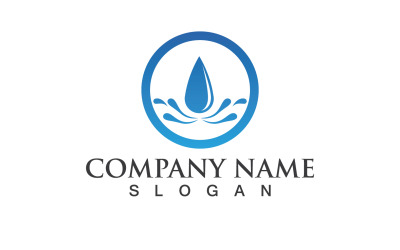 Waterdrop Natura Vector Logo Design V10
