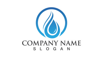 Waterdrop Natura Vector Logo Design V18