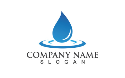 Waterdrop Natura Vector Logo Design V4