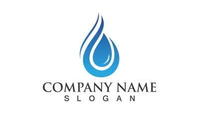 Waterdrop Natura Vector Logo Design V8