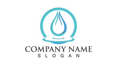 Waterdrop Nature Vector Logo Design V11