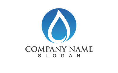 Waterdrop Nature Vector Logo Design V13