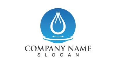 Waterdrop Nature Vector Logo Design V15