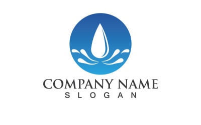 Waterdrop Nature Vector Logo Design V19