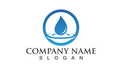 Waterdrop Nature Vector Logo Design V22
