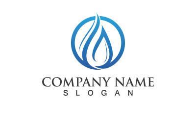 Waterdrop Nature Vector Logo Design V23
