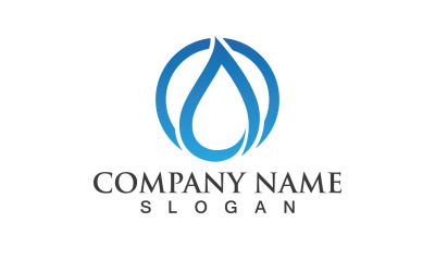 Waterdrop Nature Vector Logo Design V24