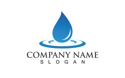 Waterdrop Nature Vector Logo Design V4
