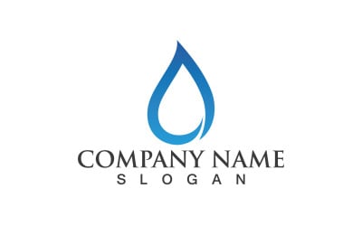 Waterdrop Nature Vector Logo Design V5
