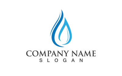 Waterdrop Nature Vector Logo Design V6