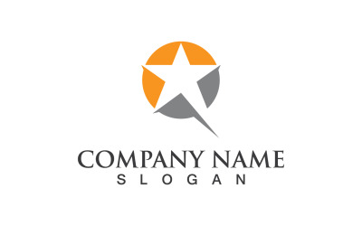 Yıldız Simgesi Logo Ve Sembol Vektör V4
