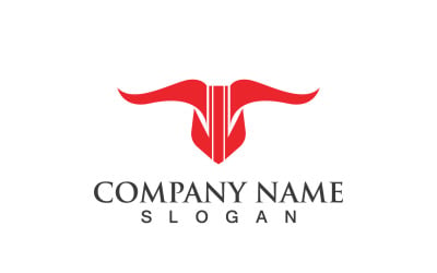 Devil Horn Head Logo Vector Design V1