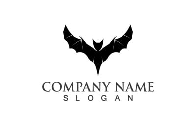 Fledermaus-Tier-Logo und Symbolvektor V2