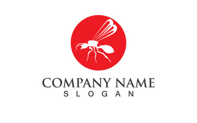 Karınca Kırmızı Logo Ve Sembol Vektör V12