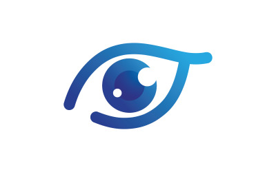 Modèle de conception de logo de soins oculaires V4