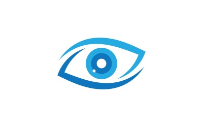 Modèle de conception de logo de soins oculaires V6