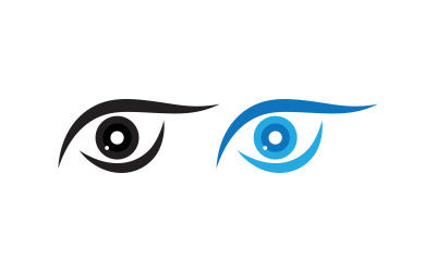 Modello di progettazione del logo per la cura degli occhi V3