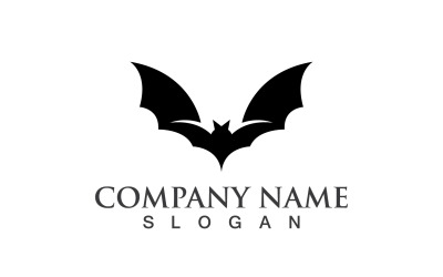Nietoperz zwierzę logo i symbol wektor V4