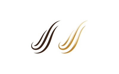 Peluquería Logo Plantilla Vector Ilustración Diseño V6