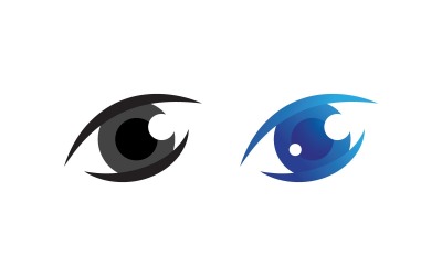 Plantilla de diseño de logotipo para el cuidado de los ojos V2