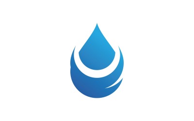 Plantilla de logotipo de gota de agua Diseño de ilustración vectorial V8
