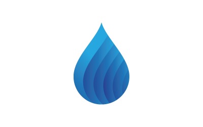 Wassertropfen Logo Template Vector Illustration Design V5