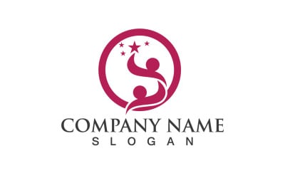 Adoption Family Care Love Logo Vector V12