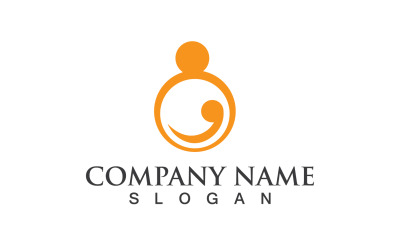 Adozione Family Care Love Logo Vector V16