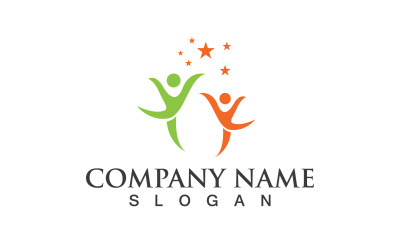 Adozione Family Care Love Logo Vector V3