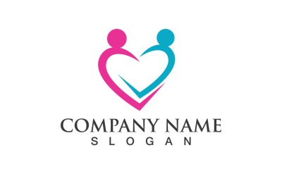 Adozione Family Care Love Logo Vector V4