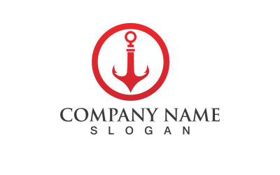 Anchor Logo Vector Symbol Design V13