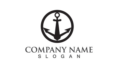 Anchor Logo Vector Symbol Design V2