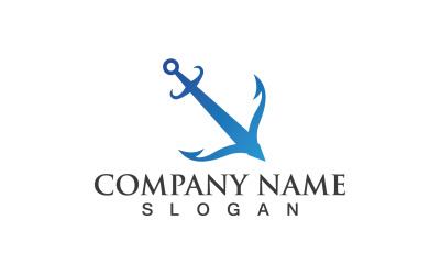 Anchor Logo Vector Symbol Design V3