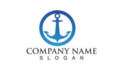 Anchor Logo Vector Symbol Design V4