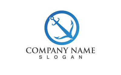 Anchor Logo Vector Symbol Design V5