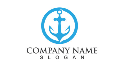 Anchor Logo Vector Symbol Design V6