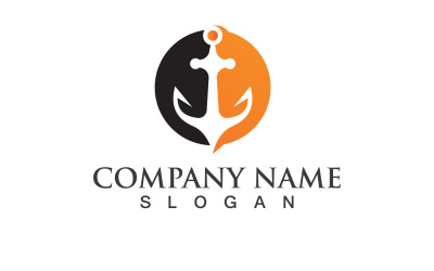 Anchor Logo Vector Symbol Design V8