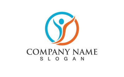 Health People Human Caracter Logo And Symbol V12