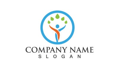 Health People Human Caracter Logo And Symbol V14