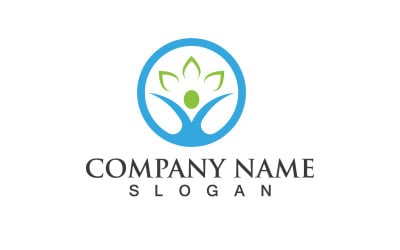 Health People Human Caracter Logo And Symbol V15