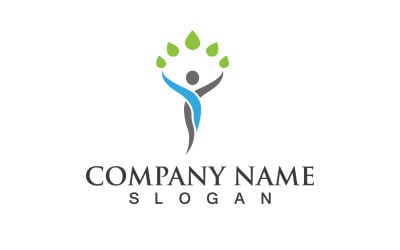 Health People Human Caracter Logo And Symbol V1