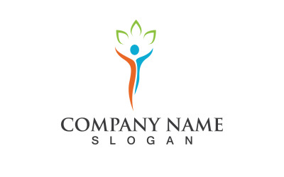 Health People Human Caracter Logo And Symbol V4